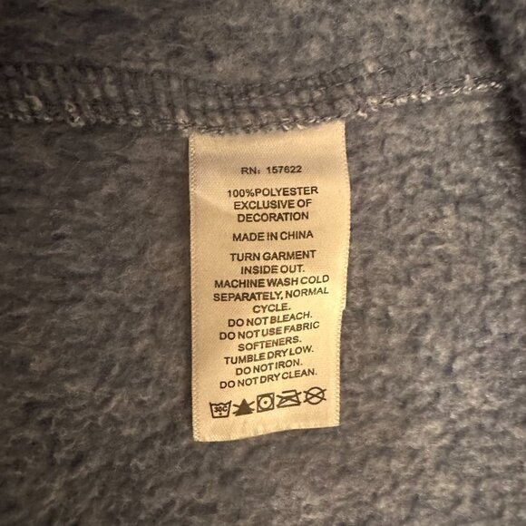 Eddie Bauer Radiator Fleece Long Full Zip Jacket Light Blue Women's Size Medium - Picture 6 of 7